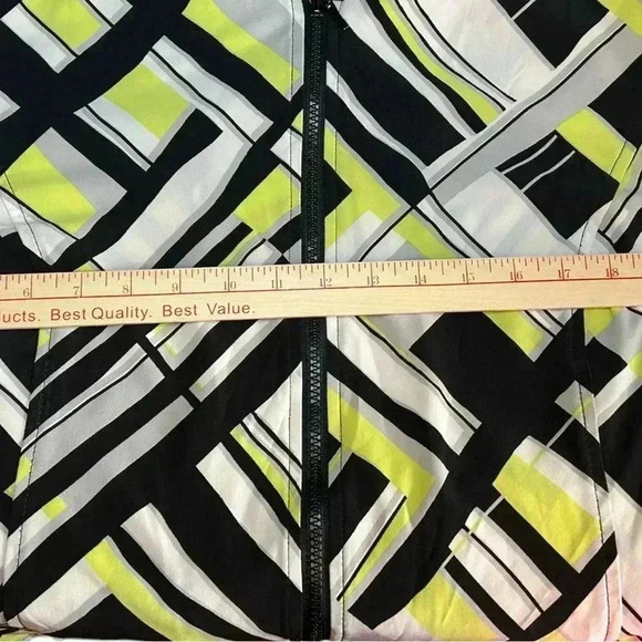 Zenergy Chico's Jacket Lightweight Zip Front Geometric Size 3 (XL) Colorful - Picture 5 of 5